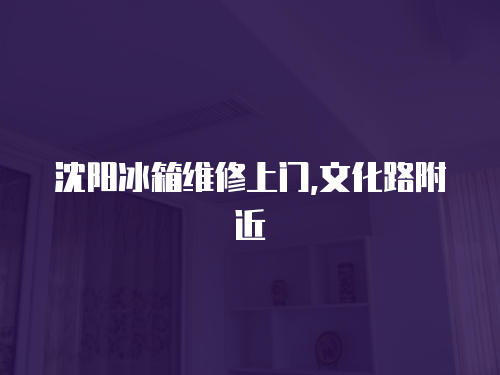 沈陽冰箱維修上門,文化路附近