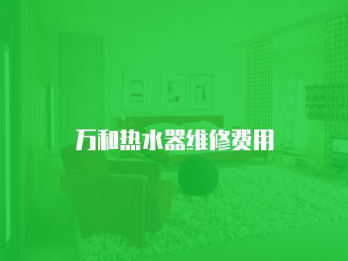 萬和熱水器維修費用