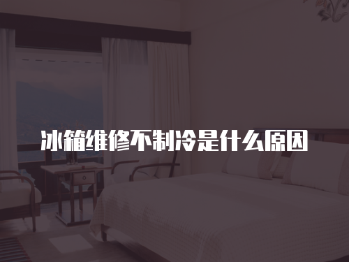 冰箱維修不制冷是什么原因