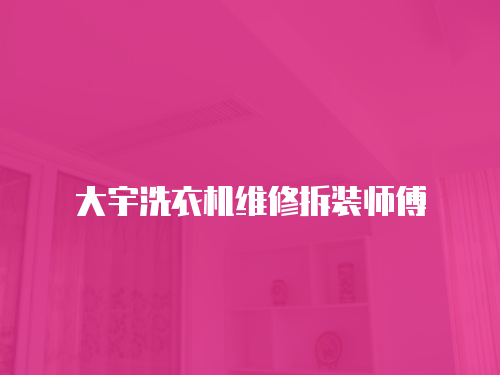 大宇洗衣機(jī)維修拆裝師傅