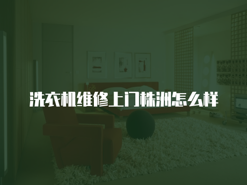 洗衣機維修上門株洲怎么樣