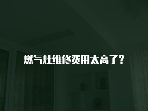 燃?xì)庠罹S修費(fèi)用太高了？