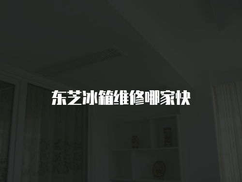 東芝冰箱維修哪家快