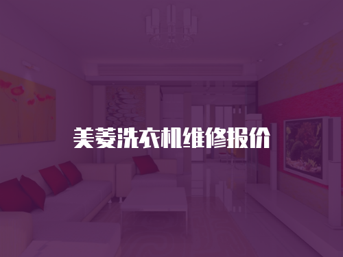 美菱洗衣機維修報價