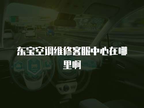 東寶空調(diào)維修客服中心在哪里啊