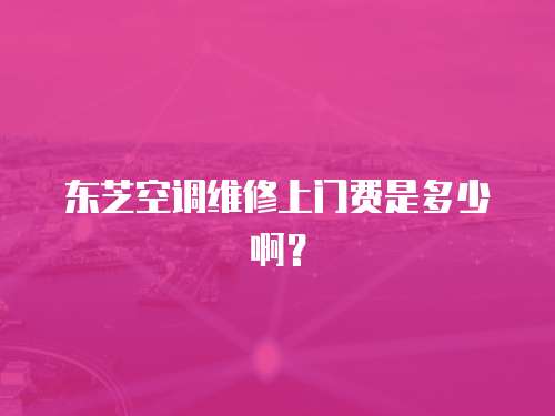 東芝空調維修上門費是多少啊？