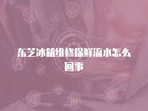 東芝冰箱維修保鮮流水怎么回事