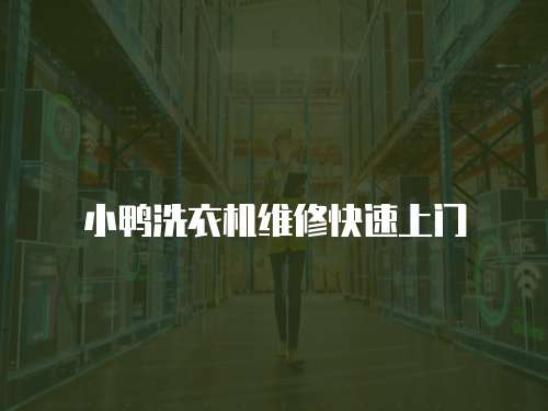 小鴨洗衣機維修快速上門
