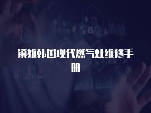 鎮(zhèn)雄韓國現(xiàn)代燃?xì)庠罹S修手冊