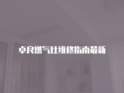卓良燃?xì)庠罹S修指南最新