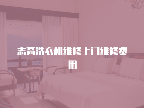 志高洗衣機維修上門維修費用
