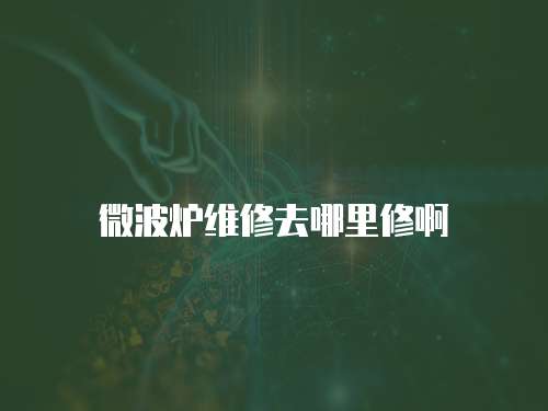 微波爐維修去哪里修啊