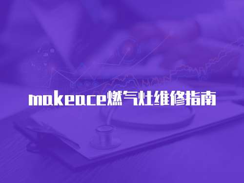 makeace燃氣灶維修指南