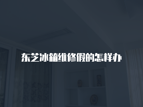 東芝冰箱維修假的怎樣辦