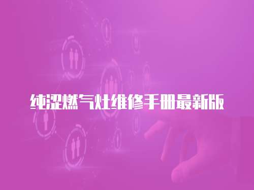 純澀燃?xì)庠罹S修手冊(cè)最新版