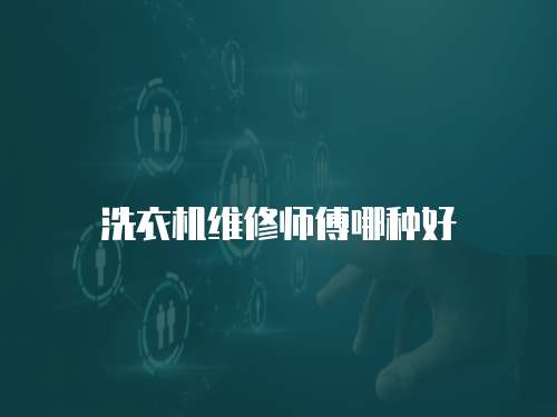 洗衣機維修師傅哪種好