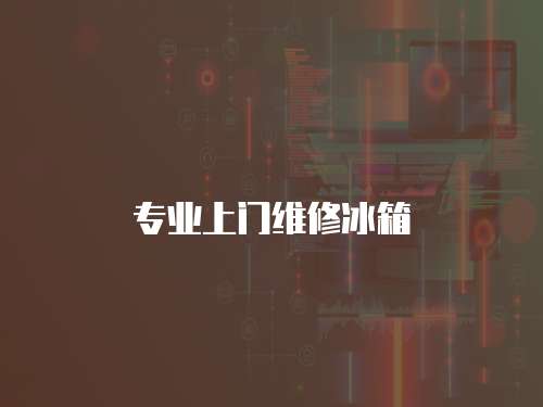 專業上門維修冰箱