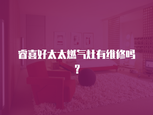 睿喜好太太燃氣灶有維修嗎？