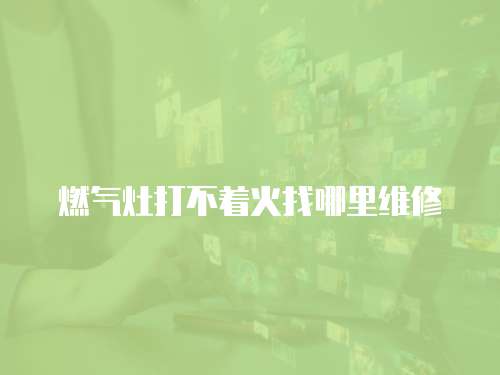 燃?xì)庠畲虿恢鹫夷睦锞S修