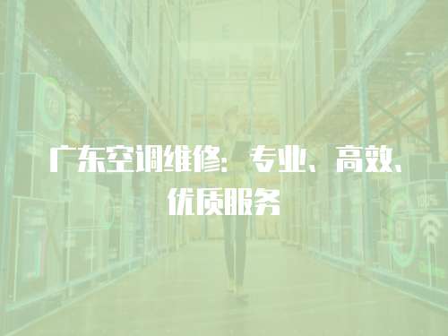廣東空調(diào)維修：專業(yè)、高效、優(yōu)質(zhì)服務(wù)