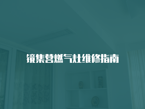 鏡集營燃氣灶維修指南