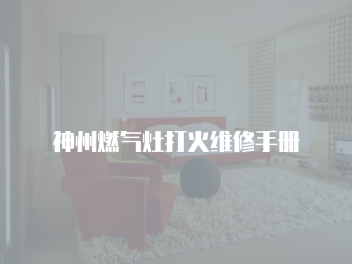 神州燃氣灶打火維修手冊