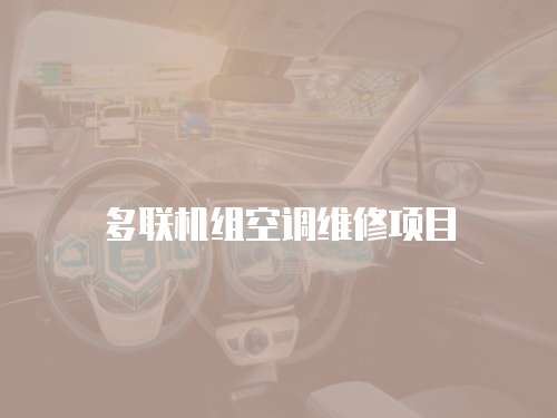 多聯機組空調維修項目