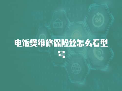 電飯煲維修保險絲怎么看型號