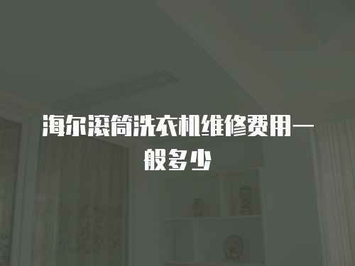 海爾滾筒洗衣機(jī)維修費(fèi)用一般多少