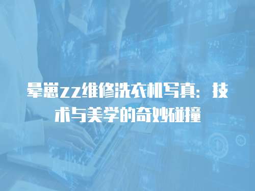 暈崽zz維修洗衣機寫真：技術與美學的奇妙碰撞