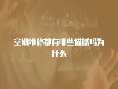 空調維修都有哪些貓膩嗎為什么