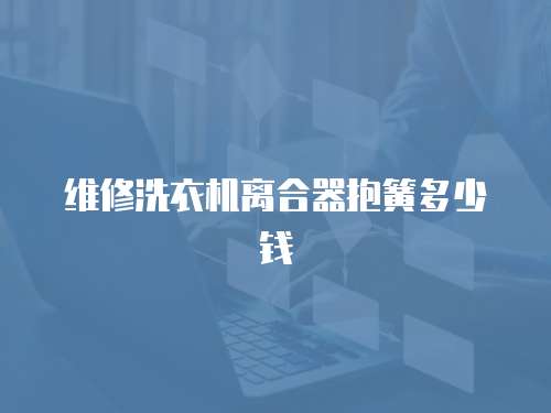 維修洗衣機(jī)離合器抱簧多少錢