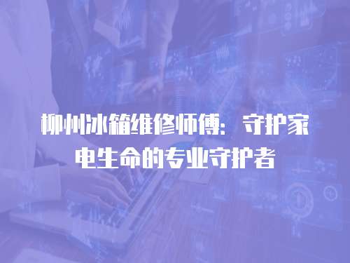 柳州冰箱維修師傅：守護(hù)家電生命的專業(yè)守護(hù)者