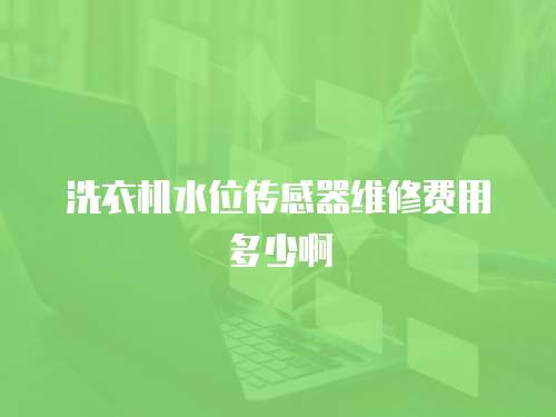 洗衣機(jī)水位傳感器維修費用多少啊