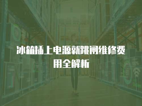 冰箱插上電源就跳閘維修費用全解析