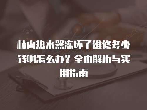 林內熱水器凍壞了維修多少錢啊怎么辦？全面解析與實用指南