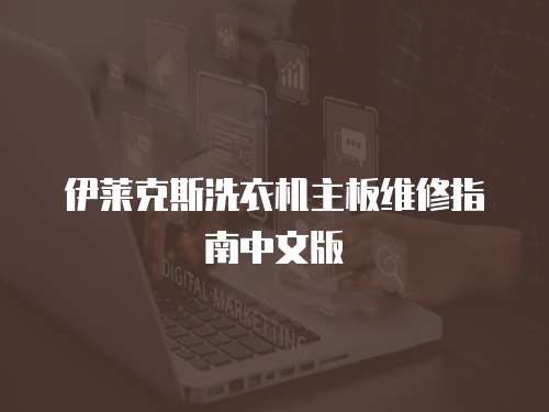 伊萊克斯洗衣機主板維修指南中文版