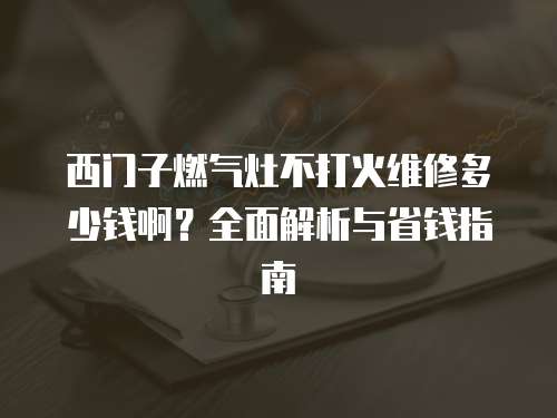 西門子燃氣灶不打火維修多少錢啊？全面解析與省錢指南