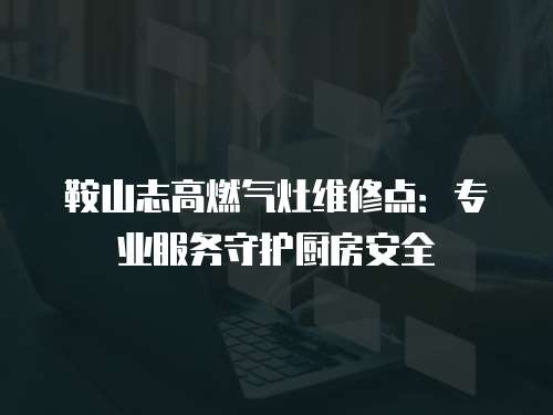 鞍山志高燃?xì)庠罹S修點(diǎn)：專業(yè)服務(wù)守護(hù)廚房安全
