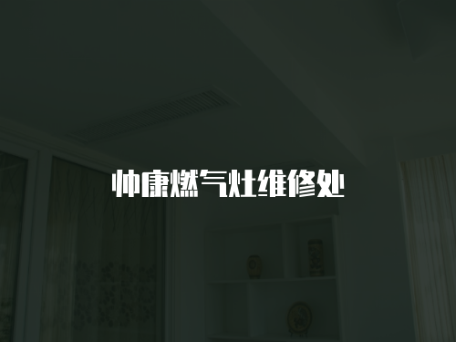 帥康燃氣灶維修處