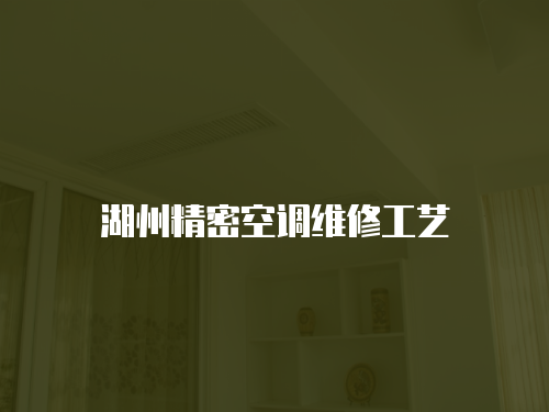 湖州精密空調(diào)維修工藝